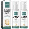 MANRNXA Jasmine Eye Cream, crema per gli occhi puramente naturale, antirughe, rimuove occhiaie, borse e gonfiore, 100 ml (2 bottiglie)