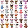 Ty - Assortimento 5 peluche Beanie Boo's da 15 cm - I morbidi pupazzi con gli occhi glitter grandi scintillanti, Modelli assortiti/casuale