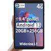 DOOGEE Tablet 8.4 Pollici, T20MINI PRO Android 13 Tablet in Offerta, 20GB + 256GB (1TB TF)/Octa-Core Tablet PC/5060mAh /13MP/1200 * 1920 FHD/Dual SIM 4G LTE +5G WiFi/Widevine L1