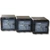 vhbw 3x batteria compatibile con Panasonic HC-X800, HC-X900, HC-X900M, HC-X909 videocamera camcorder (2200mAh, 7,2V, Li-Ion) con infochip