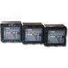 vhbw 3x batteria compatibile con Panasonic HC-X800, HC-X810, HC-X900 videocamera camcorder (1100mAh, 7,2V, Li-Ion) con infochip