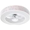M LEDME Lampadario Ventilatore da soffitto Smart Plus Sticks 36W WiFi illuminazione Led regolabile con telecomando M LEDME