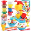 PLAY Plastilina Bambini - Macchina Gelato Formine per Plastilina per Bambini 3+ Anni, Accessori Macchina del Gelato Bambini con 8 Vasetti Plastilina, Giochi Bambina Giocattolo per Bambini