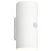 BRILONER - Lampada da parete a LED con batteria e sensore di movimento, sensore crepuscolare, timer da 20 secondi, lampada esterna, applique da esterno, proiettore LED, 15,5x7x8,5 cm (HxLxP), bianco
