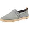 Tommy Hilfiger Espadrillas Uomo Basic Tommy Flat Scarpe in Tela, Nero (Black), 44