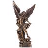 QIANLING Statua di San Michele Arcangelo da 12,5 pollici, Statua di San Michele in resina bronzata,Statuette da collezione di San Michele Arcangelo vittorioso su Satana,adatte per la collezione o l'arredamento