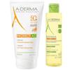 A-derma Protect Ad Spf50+ Crema Solare 150ml + Exomega Control Olio Lavante Emolliente 100ml A-derma