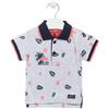 Losan - Maglietta Polo di Cotone Fantasia Tropicale Baby Bambino 3-6m