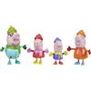 Hasbro - La Famiglia di Peppa Pig Confezione da 4 personaggi Invernale