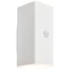 BRILONER - Lampada da parete a LED con batteria e sensore di movimento, sensore crepuscolare, timer da 20 secondi, lampada esterna, applique da esterno, 15,5x6,5x8,5 cm (HxLxP), bianco
