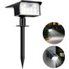 nipify 1 Pezzo Faretti Solari a LED da Esterno con Sensore di Movimento, 62LED 3 Modes Luci Lampade Solari da Giardino Potenti, IP65 Impermeabile Lampada Solare per Cortile, Vialetto, Bianco Freddo