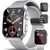 Marsyu 2024 Nuovo 𝐆𝐥𝐢𝐜𝐞𝐦𝐢𝐚 Smartwatch con ECG,1,96Orologio Fitness con Monitor Sonno/Cardiofrequenzimetro/SpO2, Temperatura corporea, Pressione, 150+modalità Sport,Orologio Sportivo IP68 iOS Android