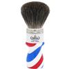 Omega pennello da barba Barber pole in tasso nero