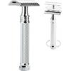 Muhle rasoio di sicurezza R41 Twist open comb in metallo cromato