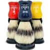 Omega pennello da barba in setola con supporto