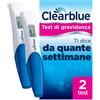 CLEARBLUE TEST DI GRAVIDANZA CLEARBLUE CON INDICATORE DELLE SETTIMANE 2 PEZZI