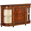 Servante Antico in Stile Impiallacciato Radica di Olmo Inghilterra