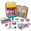 Polly Pocket Box Cinema, Scatola a Forma di Popcorn con Micro Bambole Polly e Lila e Oltre 15 Sorprese, Giocattolo per Bambini 4+Anni, GVC96