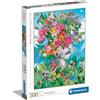 Clementoni - 35526 - Puzzle Collection - Head in the Jungle - 500 Pezzi - Puzzle Adulti, Verticale, Divertimento Per Adulti, Made In Italy