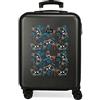 ROLL ROAD Gamers Valigia da cabina nera 38 x 55 x 20 cm rigida ABS chiusura a combinazione laterale 35 2 kg 4 ruote doppie Bagaglio a mano