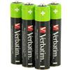 VERBATIM Batterie ricaricabili Premium 4 batterie AAA - 1,2V 950mAh - Pile ricaricabili NiMH HR03 - Low Self Discharge - Batterie ministilo pre-caricate per controller giochi fotocamera ecc