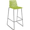 Grandsoleil Sgabello Spider Fix - Nero opaco-verde anice - Grandsoleil (unità vendita 4 pz.)