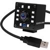 Svpro 1080P Night Vision USB Camera CMOS OV2710 IR LED Webcam a infrarossi con IR Cut, 30fps/60fps/100fps HD Surceillance Camera con obiettivo da 3,6 mm per Android Windows Linux Mac Raspberry