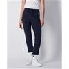 Champion Pantaloni Da Tuta C Logo Patch Blu Donna