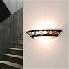 Licht-Erlebnisse Lampada da Parete per Interni, Lampada da Parete E14 casa di Campagna, Nera, Antica, Lampada da Parete Camera da Letto, lampade da Parete per Interni, Basso abbagliamento, Lampada da Parete Rustica