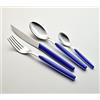 EME POSATERIE Dream Blu 35 - Set di Posate da Tavola in Acciaio Inox 18/0, Nichel Free, per 6 Persone, 24 Pezzi