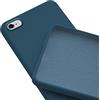 N NEWTOP Custodia Cover Compatibile per iPhone 6-6S, ORI Case Guscio TPU Silicone Semi Rigido Colori Microfibra Interna Morbida (Blu)