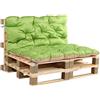 HOMECALL - Cuscino con schienale reversibile per pallet da giardino, 120 x 140 x 12 cm circa, multicolore