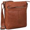 STILORD 'Aspen' Borsello Uomo Tracolla Pelle Piccolo Borsa a Spalla Vintage Crossbody Bag Messenger Bag per Città Viaggio in Cuoio, Colore:tan marrone - scuro