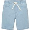 TOM TAILOR 1037260 Bermuda da Bambino in Jeans, 10112 - Clean Light Stone Blue Denim, 134 cm