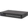 Intellinet 561273 Gigabit Ethernet (10/100/1000) Black Network Switch - Network Switches (Gigabit Ethernet (10/100/1000), Full Duplex, Rack mounting)