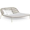 TALENTI daybed per esterni PANAMA Collezione Premium - PANBED-TO-C49+PIL6060-C49+PIL4545-C49