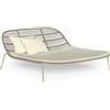 TALENTI daybed per esterni PANAMA Collezione Premium - PANBED-TO-C54+PIL6060-C54+PIL4545-C54