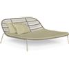 TALENTI daybed per esterni PANAMA Collezione Premium - PANBED-TO-C56+PIL6060-C56+PIL4545-C56