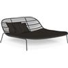 TALENTI daybed per esterni PANAMA Collezione Premium - PANBED-GR-C8+PIL6060-C8+PIL4545-C8