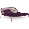 TALENTI daybed per esterni PANAMA Collezione Premium - PANBED-RO-C68+PIL6060-C68+PIL4545-C68