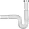 Schläfer - Sifone Flessibile Universale per Lavabo e Cucina 439801, Attacco 1 1/2 Diametro Ø (47,8mm) | Tubo Scarico Estensibile 32-65cm | Uscita Ø 32 e 40mm | Raccordo Salvaspazio per Lavandino