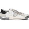 Philippe Model Sneakers Donna Philippe Model Paris Prsx Foxy Lamine'-Blanc Argent art PRLD MA02