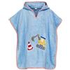 Playshoes Poncho in spugna per bambini, Asciugamano da accappatoio Unisex - Bambini e ragazzi, unicorno, L (ab ca. 4 Jahre)