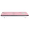 LITTLE BALANCE 8102 Slim - Bilancia da cucina elettronica, 5 kg/1 g, piano in vetro temperato, design extra piatto, decorazione lampone