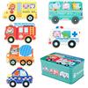 Victse 6 Pezzi Puzzle di Legno per Bambini, Giochi Legno Puzzle, Giocattoli Animali Educativo Set Regalo per 2 3 4 5 Anni Bambina Bimbo Ragazza Ragazzo (Trasporto)