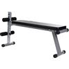 ScSPORTS® Panca Palestra - Altezza Regolabile, Piatta, Pieghevole, Cuscino Imbottito, in Acciaio, Carico Max 120 kg, Rosso/Nero - Panca Piana per Allenamento, Sollevamento Pesi, Palestra Casa (Rosso)