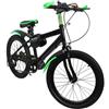 innytund Mountain bike 20 pollici bicicletta per bambini con parafanghi 7 marce acciaio al carbonio per bambini bicicletta doppio freno a disco bicicletta verde bici per ragazzi e ragazze