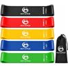 HCT STYLE Elastici Fitness, Bande Elastiche Fitness Set 5 Livelli