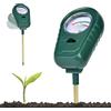 Homcoice Misuratore PH Terreno, Strumento Giardinaggio 3 in 1 per Tester Suolo umidità/Fertilità/PH per Cura Piante (Non è necessaria alcuna Batteria)