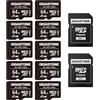 Gigastone Micro SD 64 GB, Set da 10, A1 U3 4K, per Telefono Fotocamere Videocamere Dashcam GoPro DJI Drone Fino a 95/35 MB/s (R/W) con Adattatore Scheda Micro SD
